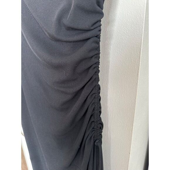 VTG Laundry by Shelli Segal Black Maxi Dress Women's Size 6 Vamp Whimsigoth - Picture 7 of 7